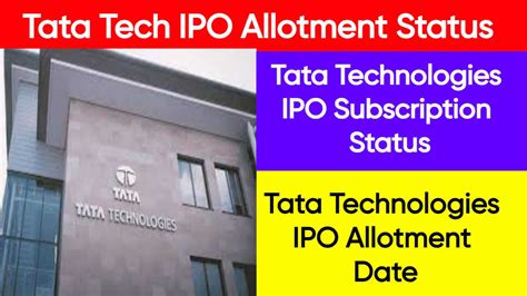 basis of allotment of tata technologies ipo